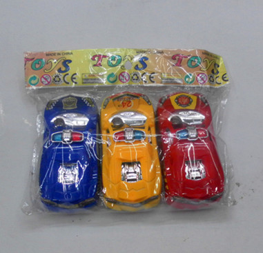 702 OPP bag pull back police cars and three bags of puzzle toys