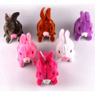 Ji zhou manufacturers wholesale electric forward rabbit simulation sound plush toys was mixed