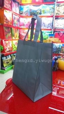 Factory outlet shopping bags covered with plastic film bags