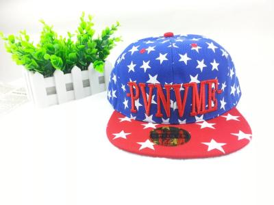 Korean men's and women's baseball caps hip hop hats embroidered flat hats with five-resilience stars