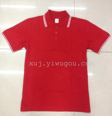 Quality 65% cotton 35 polyester lapels yarn dyed POLO shirt