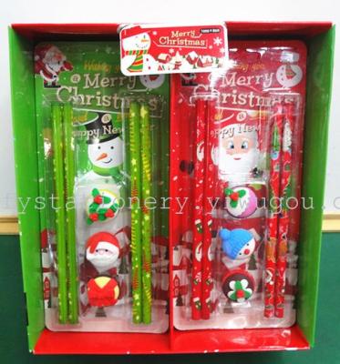 Christmas pencil eraser stationery factory outlets can be customized