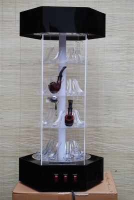 Factory direct wholesale acrylic plexiglass pipe holder showcase display stand