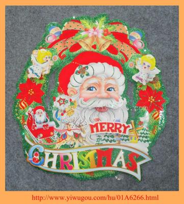2014 3D Christmas Wreath  stickers BLD11