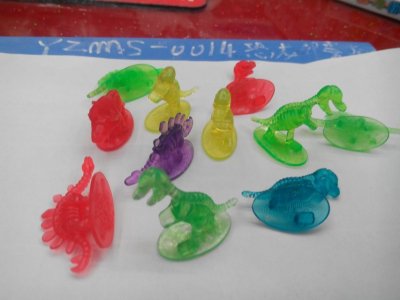 Small toy dinosaur seal small dinosaur with seal transparent
