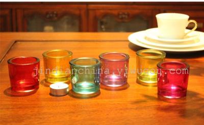 Transparent glass candle holders Candle Cup decoration ornaments wedding romantic candle-lit dinner candles
