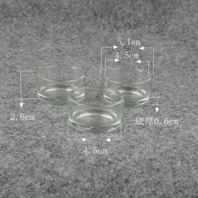 Glass candleholder small tea candles aromatherapy candle green butter lamps  romantic candle cups