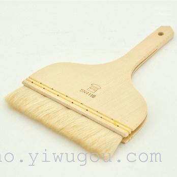 Professional Baking Wool Brush with Wooden Handle, Cooking/Grilling Brush, SN4118