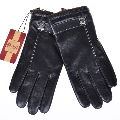 Wholesale men's fall/winter leather gloves and wool mittens Korean Sheepskin gloves