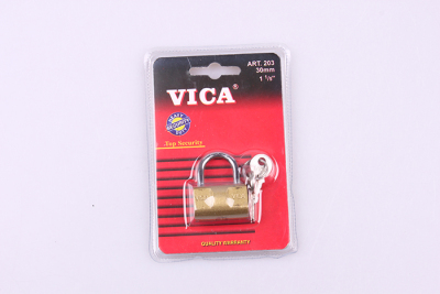 VICA Brand Premium painted copper imitated iron hammer hammer lock padlock double blister packaging