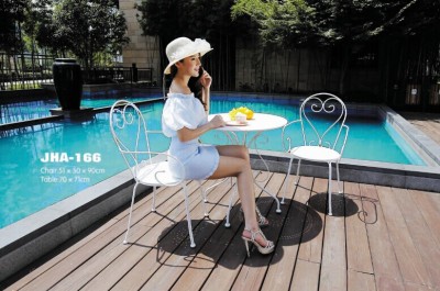 Outdoor wrought iron premium leisure furniture simple wrought-iron tables and chairs