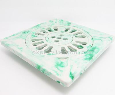 15*15 plastic floor drains  green and white