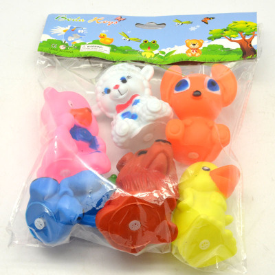 Mixed color PVC6 animals