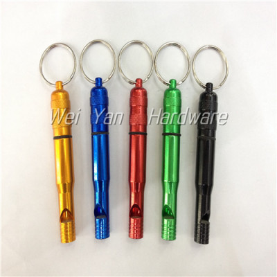 Aluminium alloy large section 2 whistles lifeguard whistle outdoor products