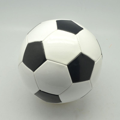 Mixed color PVC machine sewing football.