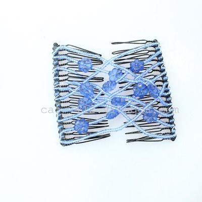 Factory direct Korean hair accessories fashion beaded variety magic hair comb hair clip comb
