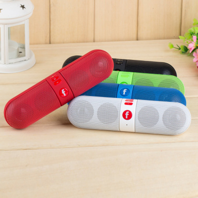 Hot Selling Subwoofer Bluetooth Speaker Wireless Mini Portable Pill Capsule Stereo Audio TF/FM Bluetooth Speaker