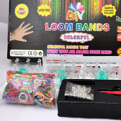 Rainbow rubber bands, DIY rubber bands, bracelets