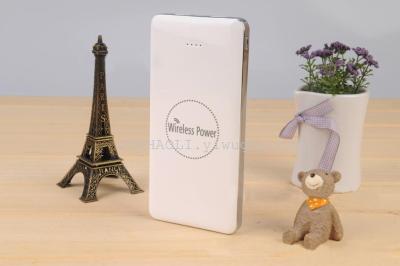 12000 mAh standard polymer rechargeable wireless mobile power Po.