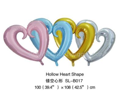 40inch hollow Hearts Aluminum Foil Balloon Wedding Decorative Balloons
