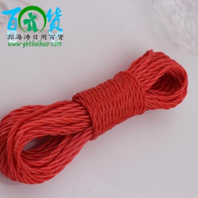Plastic hook 10M rope factory direct wholesale rope nylon household drying clothes tie rope hangers