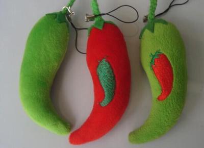 Small plush pepper vegetable pendant pendants pendants
