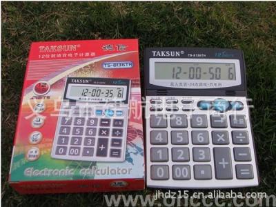 Desktop calculator TS-8136TH language with time clock computer