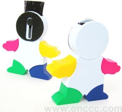 Snowman shaped fluorescent pen four-color fluorescent pen with fluorescent pen pen advertising gift pen