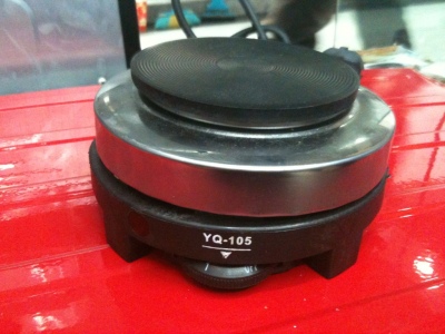 Black mini electric coffee stove