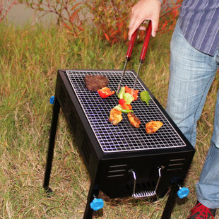 Medium Japanese barbecue pits black stained oven can be lifted oven