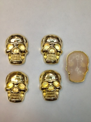 White glue gold skull iron tablets apparel accessories