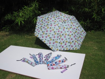 Wanfu ultra strong sunshade uv protection three fold black rubber pencil umbrella