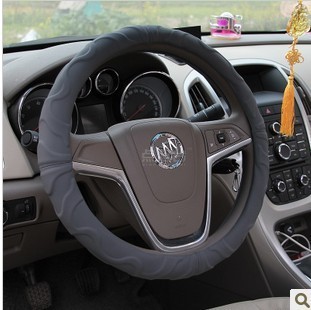 High imitation leather steering wheel cover hand fingerprint leather steering wheel cover