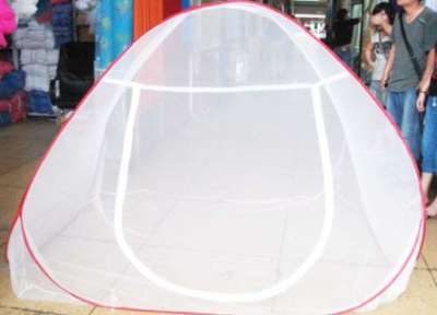 Supply very simple collapsible and easy to carry wire polyester mosquito net