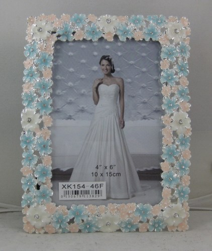 -Inch Small Floral Metal Photo Frame Alloy Photo Frame Photo Frame 