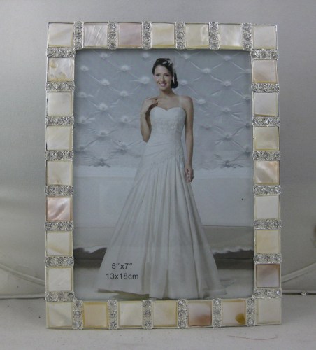 7-inch natural shell photo frame total photo frame metal photo frame