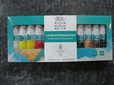 Factory direct OEM 12 color Winsor Newton acrylic paints