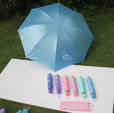 Pearlescent print umbrella