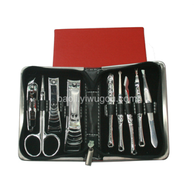 Manicure set manicure manicure sets nail clippers nail files, nail scissors tool 9-piece set wholesale