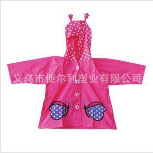 Children's fashionable raincoats wholesale Butterfly Super adorable babies children raincoat-dots raincoat