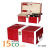 Red with white edge double leather box wine box wine box wine box wine packaging box leather box red leather box, wine box