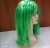 Green Gold Green long straight hair wig custom wig show dress up wig