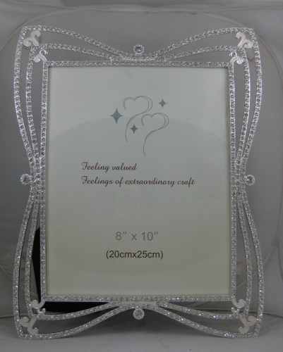 10-Inch Full Rhinestone Metal Photo Frame Alloy Photo Frame