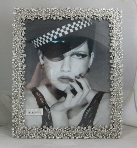 10-Inch Silver-Plated Metal Photo Frame Alloy Photo Frame Photo Frame