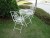 Wrought iron table and chairs