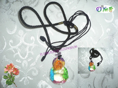 Lampwork Glass Pendants glass pendant car decorate glass ornaments glass wholesale (Buddha)