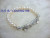 8-9 natural pearls and butterfly Rhinestone Bracelet