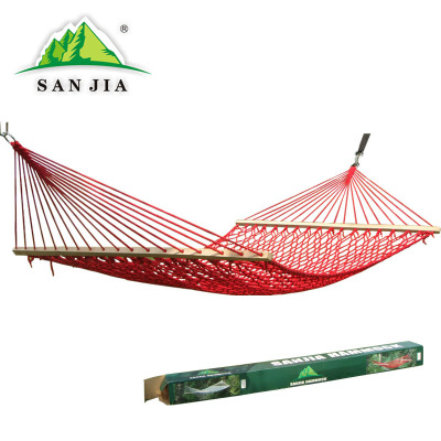 Double cotton net hammocks swing bold cotton stick stick indoor thickened hostels camping hammocks