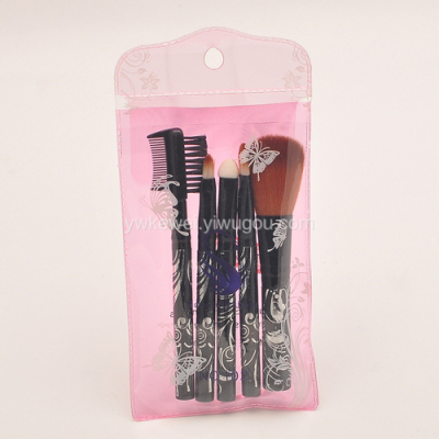 High-quality synthetic hair brushes 5 PCs professional make up brush set small portable make-up brush set