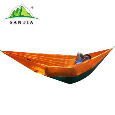 Certified SANJIA outdoor camping products double person parachute fabric assorted colors hammock